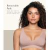 Felina Women’s Wire-Free Seamless Bra with Removable Pads – Comfortable Bras for Women, Wireless Bras(Rose Tan)