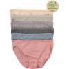 Organic Cotton Stretch Bikini 6-Pack(Sandalwood)