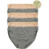 Organic Cotton Stretch Bikini 6-Pack(Wheat Slate)