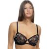 Allure Unlined Embroidered Bra(Midnight Rouge)