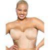 Felina | Body Veil Longline Strapless Bra | Seamless | Contour | Adjustable(Warm Neutral)