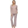 Felina – Jolie 2-Piece Henley Lounge Set – Relaxed Fit Knit Top & Pants with Pockets Loungewear(Purple Dove)