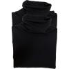 Felina | Long Sleeve Turtleneck 2-Pack | Loungewear | Sleepwear(Black Black)