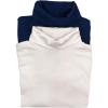 Felina | Long Sleeve Turtleneck 2-Pack | Loungewear | Sleepwear(Navy White)
