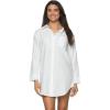 Felina – Mirielle Sleepshirt – Oversized Button-Down Sleepwear, Cotton Poplin Comfort(Cloudy Slate)