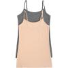 Felina | Organic Cotton Camisole 2-Pack | Plant-Based Dyes | Hypoallergenic | Adjustable Straps(Wheat Slate)