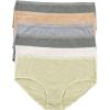 Felina | Organic Cotton Hipster Panties | 6-Pack(Birchwood)