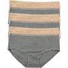 Felina | Organic Cotton Hipster Panties | 6-Pack(Wheat Slate)