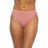 Felina | Organic Cotton Stretch Hi Cut Panty | Women’s Underwear(Medium Rose)