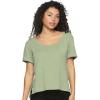 Felina | Organic Cotton Stretch Scoop-Neck Tee(Thyme)