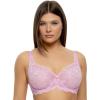 Felina – Paramour Peridot Lace Full Coverage Unlined Bra for Women(Crystal Lilac)