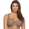 Felina – Paramour Peridot Lace Full Coverage Unlined Bra for Women(Mink)