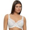 Felina – Paramour Peridot Lace Full Coverage Unlined Bra for Women(White)