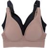 Felina | Seamless Wireless Bra 2 Pack | Removable Pads(Black Sparrow 2-pack)