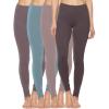 Felina | Velvety Soft Lightweight Leggings | 4-Pack(Minty Taupe)