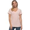 Felina – Women’s Slub Jersey V-Neck Tunic – Lightweight Casual Top, Cotton Modal Blend(Pink Salt)