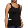 Felina Athletic Pocket Tank Top | Athleisure Top for Women(Black)