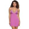 Felina Demure Chemise Lined & Wireless Cup Nightgown for Women, Fully Adjustable Straps, Babydoll Lingerie(Radiant Orchid)