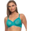 Felina Ethereal Sheer Mesh Unlined Underwire Bra(Tile Blue)
