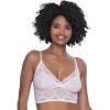 Felina Finesse Cami Bralette – Stretchy Lace Bralettes for Women – Sexy and Comfortable(Barely Pink)