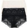 Felina Finesse Mock Wrap Brief – Womens Underwear, Semi-Sheer, 4-Way Stretch Lace, Super Stretchy(Back to Basics)