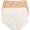 Felina Finesse Mock Wrap Brief – Womens Underwear, Semi-Sheer, 4-Way Stretch Lace, Super Stretchy(Sandy Summer)