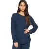 Felina Lounge Victoria Long Sleeve Crew Neck Top Sleepwear(Navy)