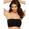 Felina Paramour Body Smooth Seamless Underwire Bandeau Bra(Black)