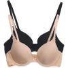 Felina Paramour Gorgeous Memory Foam Bra 2-Pack(Neutral Black)