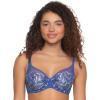 Felina Paramour Lotus Embroidered Unlined Bra | Ultra-Light(Dazzling Blue Ombre)