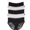 Felina Signature Stretchy Lace Low Rise Hipster 5-Pack | Panty(Black White)