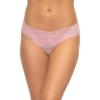 Felina Signature Stretchy Lace Low Rise Thong | Panty(Pink Nectar)