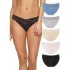 Felina Stretchy Lace Trimmed Bikini Underwear – Sexy Underwear for Women, Bikini Panties, Seamless Panties (5-Pack)(Pastel Skies)