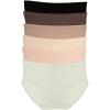 Felina Super Stretchy Cotton Hipster 6-Pack(Cool Neutrals)