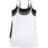 Felina Womens Cotton Modal Camisole, Adjustable Cotton Tank Top 3-Pack(Black Grey White)
