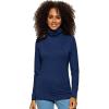 Felina Women’s Long Sleeve Cotton Modal Turtleneck Top, Breathable Lightweight Layering Essential, Fitted Turtleneck Sweater(Large)