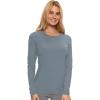 Felina Women’s Long Sleeve Crew Neck Shirt(Flint Stone)