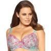 Felina Womens Paramour Ellie Unlined Full Support Bra(Blue Botanical)