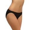 Felina Women’s So Smooth Low Rise Bikini (Pack of 3)(Black)