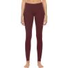 Felina Women’s Sueded Athletic Leggings, Slimming Waistband(Wine Tasting)
