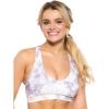Felina Women’s Velvety Soft Racerback Bralette(Lantana Shark Tie Dye)