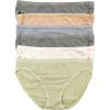 Organic Cotton Stretch Bikini 6-Pack(Birchwood)