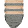 Organic Cotton Stretch Bikini 6-Pack(Wheat Slate)