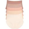 Felina Signature Cotton Brief 5-Pack(Rose Hues)