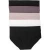 Felina Womens 5 Pack Pima Cotton Wide Waistband Hipster(Black/Black/Sparrow/Bark/Almost Mauve)