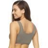 Felina Organic Cotton Stretch Bralette – Sports Bras for Women – Comfortable and Breathable – Ideal Sports Bra for Everyday(Aloe Slate)