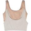 Felina Organic Cotton Stretch Bralette – Sports Bras for Women – Comfortable and Breathable – Ideal Sports Bra for Everyday(Taupe Pebble)