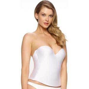 Felina Women’s Essentials Seamless Hidden Wire Bustier(White)