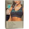 Felina Womens 2 Pack Lightweight Signature Stretch Lace Bralette(Evening Blue/Sheer Nude)