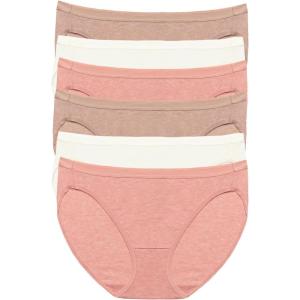 Organic Cotton Stretch Bikini 6-Pack(Rose Neutral)